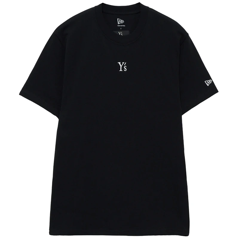 Y's x New Era Short Sleeve Black Cotton Tee