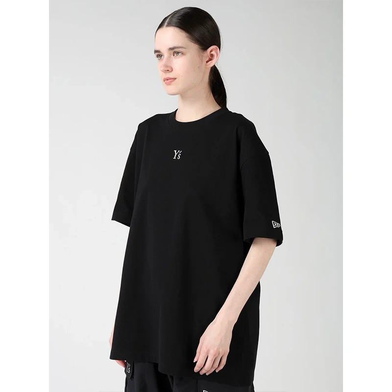 Y's x New Era Short Sleeve Black Cotton Tee - Image 8