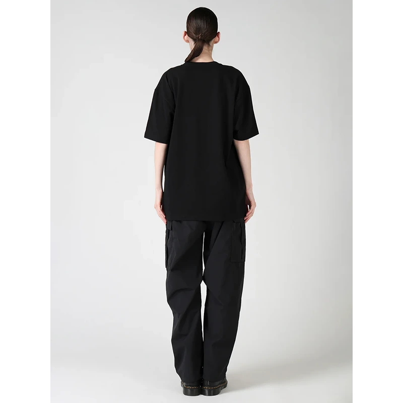 Y's x New Era Short Sleeve Black Cotton Tee - Image 12