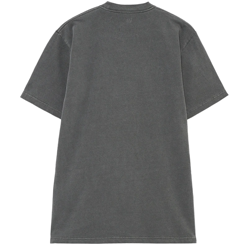 Y's x New Era Short Sleeve Charcoal Cotton Tee - Image 2