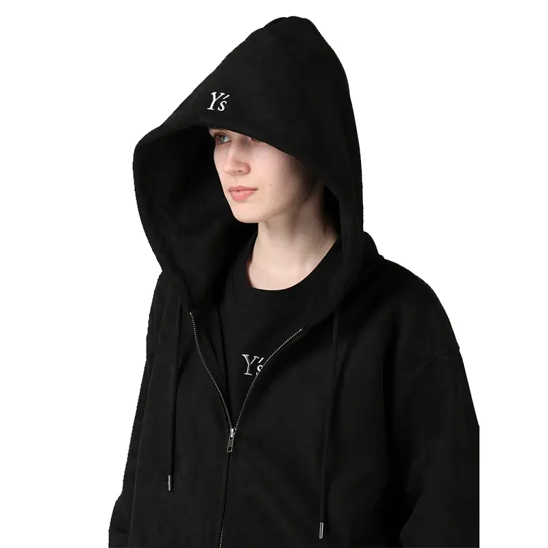 Y's x New Era Suede Zip Up Hoodie - Image 8