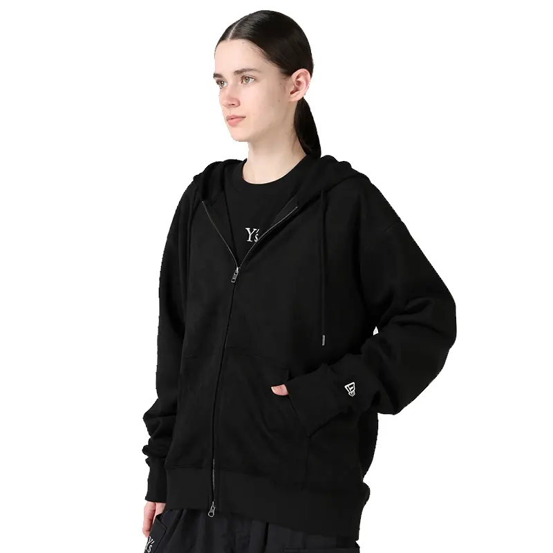 Y's x New Era Suede Zip Up Hoodie - Image 9