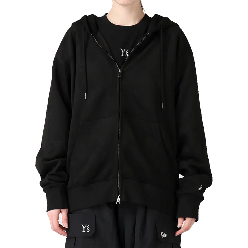 Y's x New Era Suede Zip Up Hoodie - Image 10