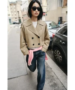 Zara Cropped Trench Coat