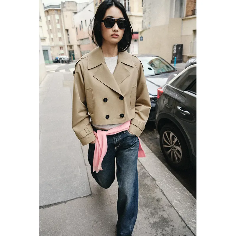 Zara Cropped Trench Coat