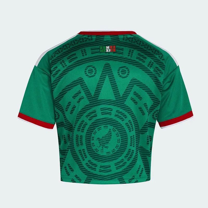 Adidas Womens Mexico 26 Home Cropped Jersey - Image 2