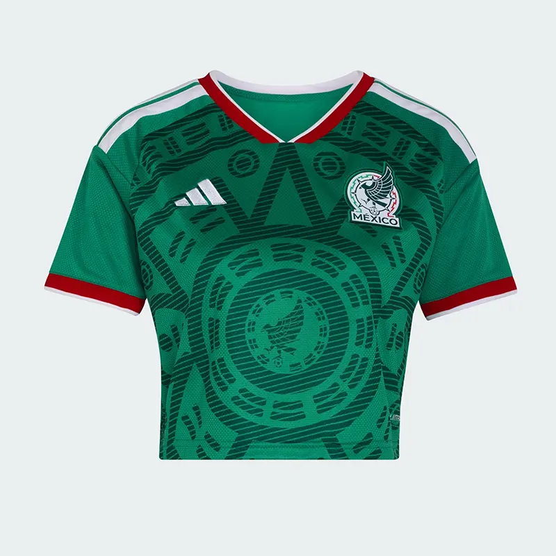 Adidas Womens Mexico 26 Home Cropped Jersey