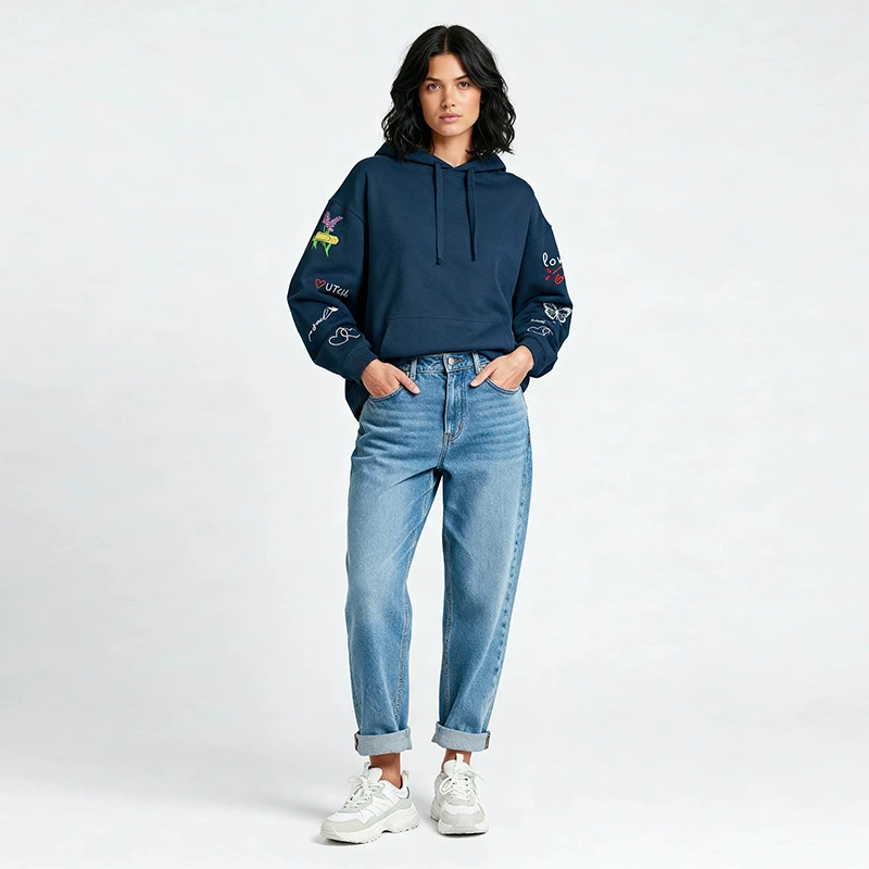 Embroidery Heavyweight Hoodie - Image 3