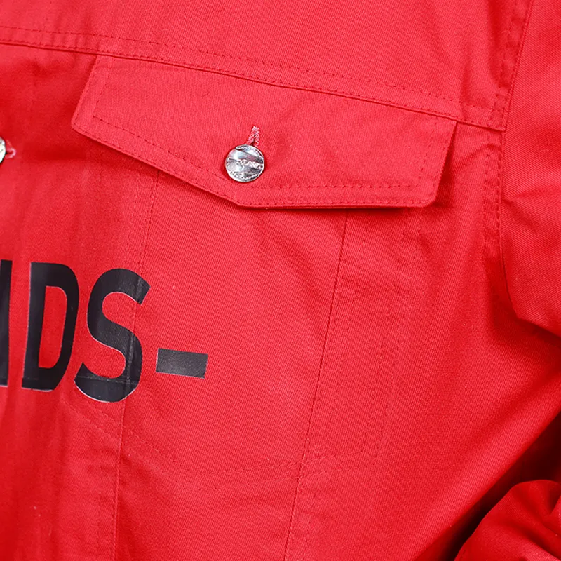 Friends vlone Red Jacket - Image 3
