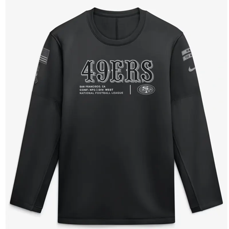 49ers 2026 Salute to Service Crewneck Sweatshirt