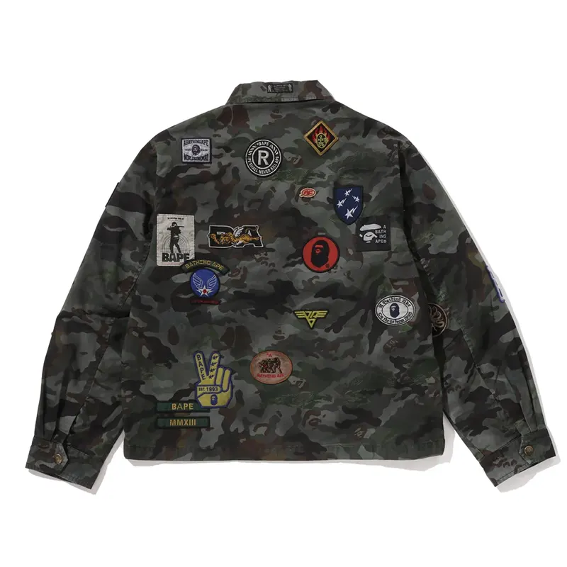 A BATHING APE Hybrid Camo Multi Badge Jacket - Image 2