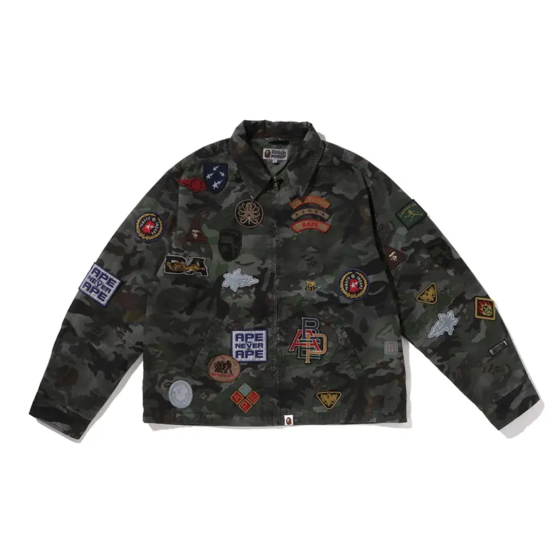 A BATHING APE Hybrid Camo Multi Badge Jacket - Image 3