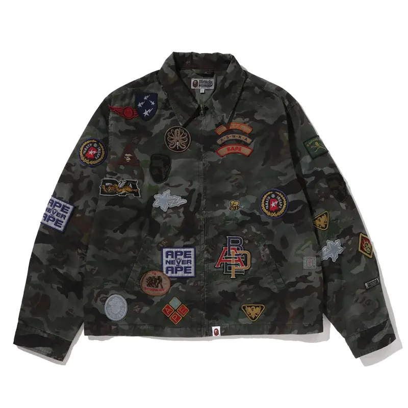 A BATHING APE Hybrid Camo Multi Badge Jacket