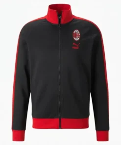 AC Milan Heritage T7 Raglan Black Track Jacket