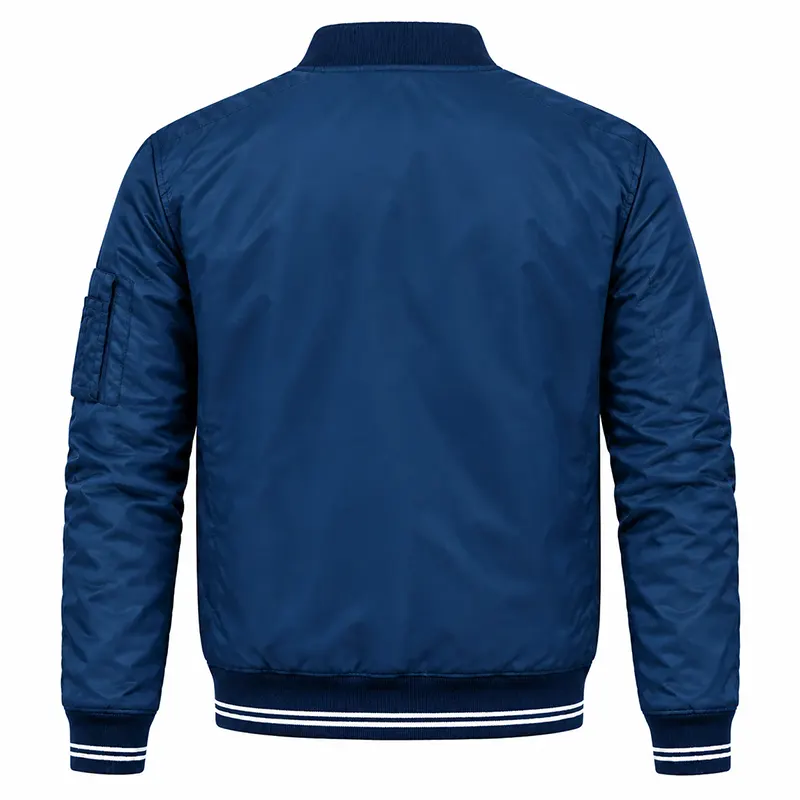 Adam Ruzek Chicago Blue Bomber Jacket - Image 2