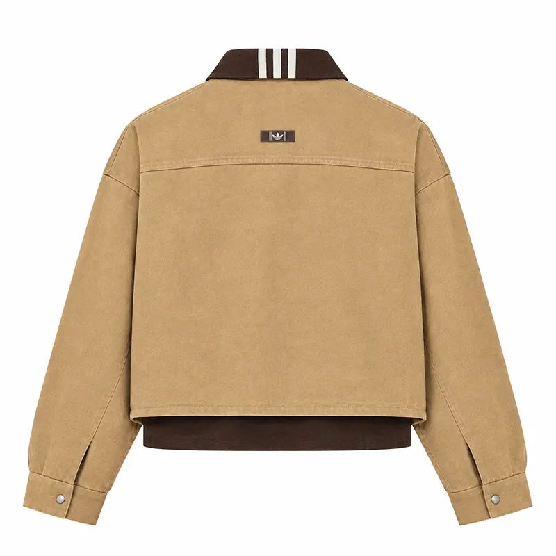 Adidas 3S Deluxe W Brown Jacket - Image 2