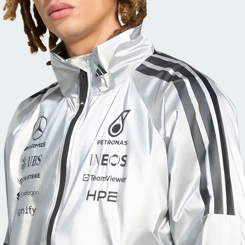 Adidas Mercedes - AMG Petronas Formula 1 Team Silver Jacket - Image 5