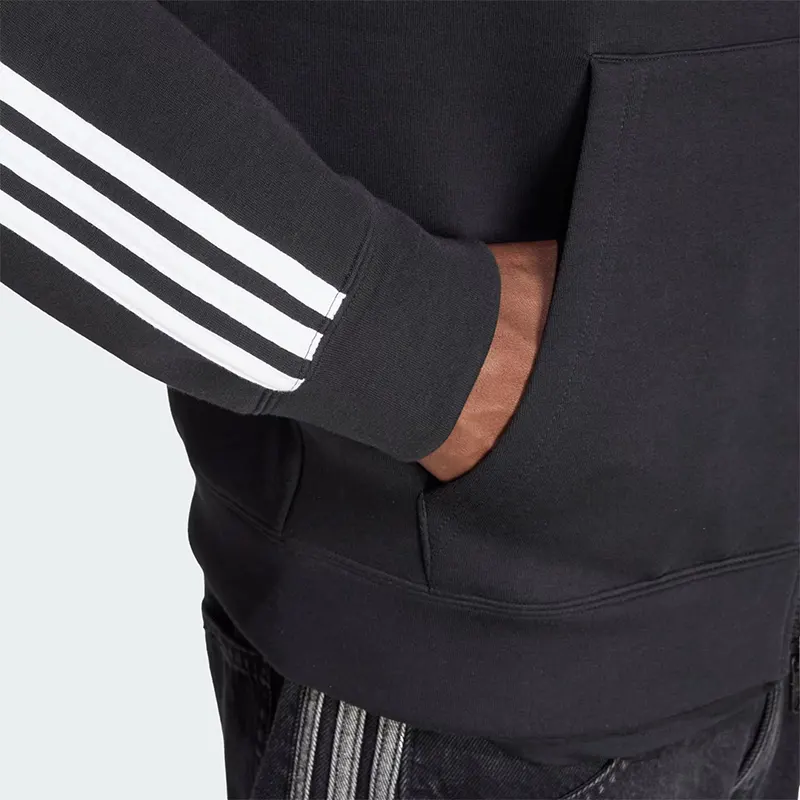 Adidas Adicolor Spacer Oversized Black Zip-up Hoodie - Image 4
