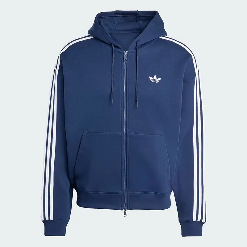 Adidas Adicolor Spacer Oversized Night Indigo Zip-up Hoodie