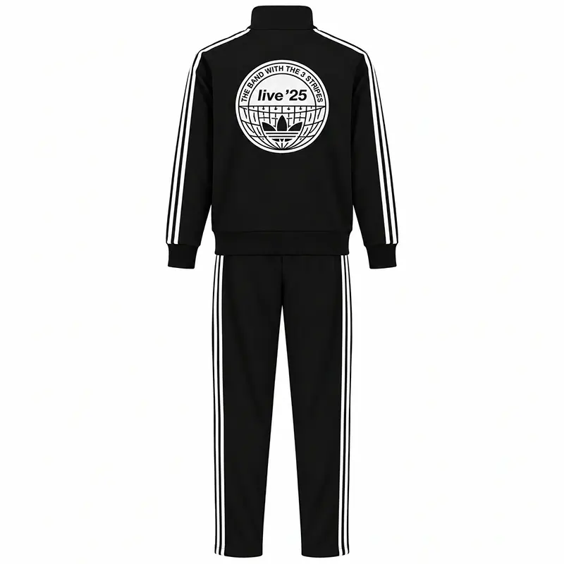 Adidas x Oasis Black Tracksuit - Image 2