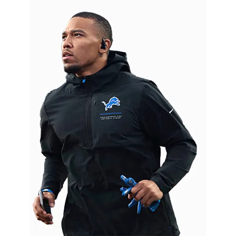 Amon-Ra St. Brown 2026 Lions Sideline Anorak Jacket