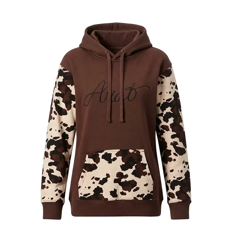 Ariat Cow Print Pullover Hoodie