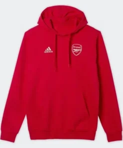 Arsenal Red Pullover Fleece Hoodie