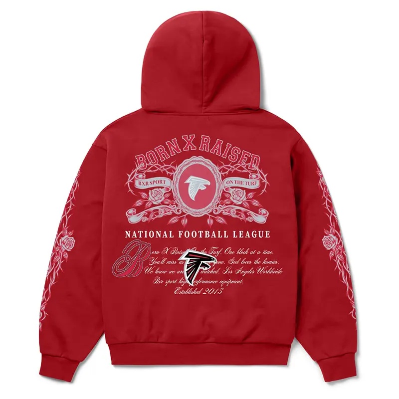 Atlanta Falcons Born x Raised Crest Hoodie - Image 3