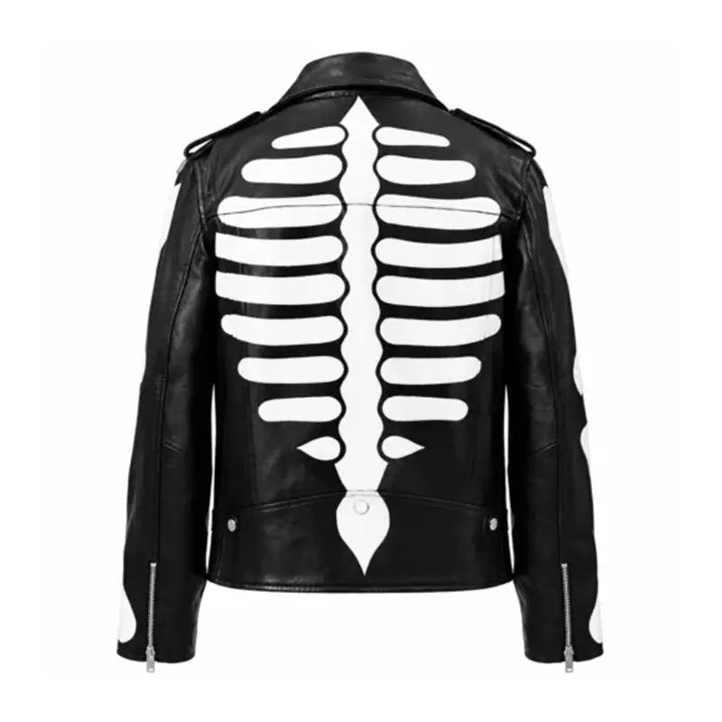 Axl Ros Skeleton Biker Jacket - Image 2