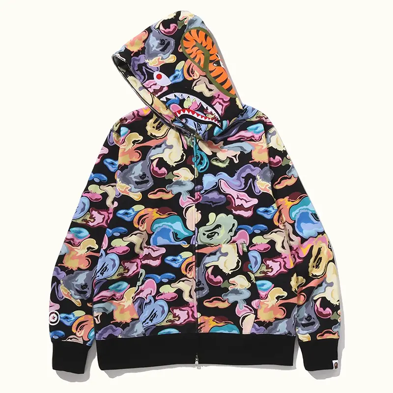 BAPE ART Camo Shark Full Zip Hoodie - Image 2