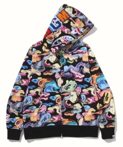 BAPE ART Camo Shark Full Zip Hoodie