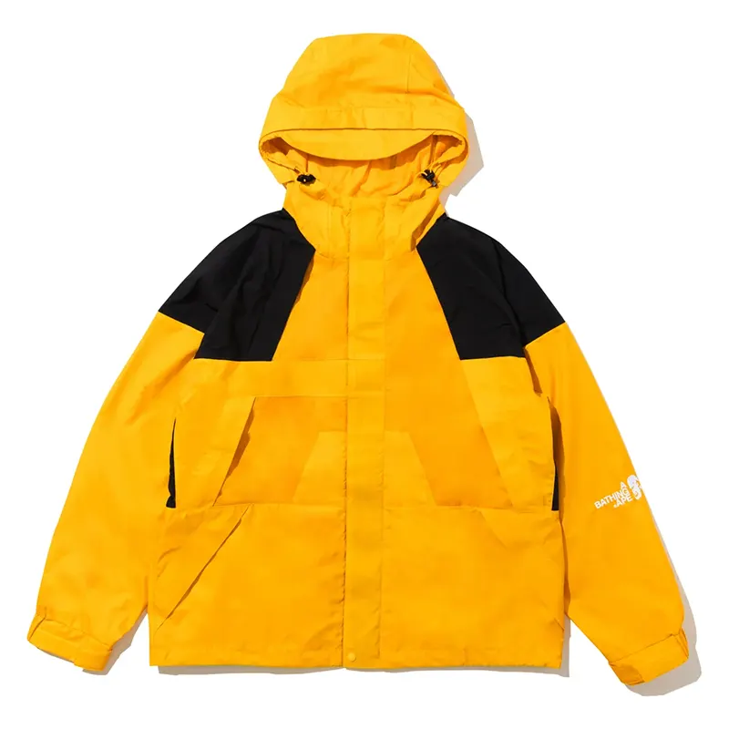 BAPE By Kazuki Kuraishi Yellow Snowboard 2-Layer Jacket