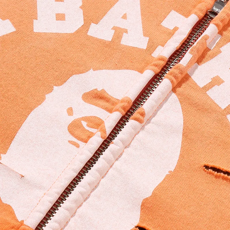 BAPE Destroy Layered Relaxed Zip Hoodie - Image 3