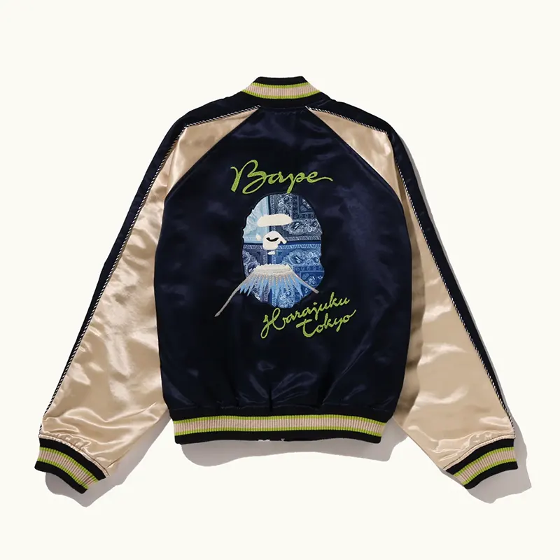 BAPE Paisley Pattern APE Head Souvenir Jacket - Image 2