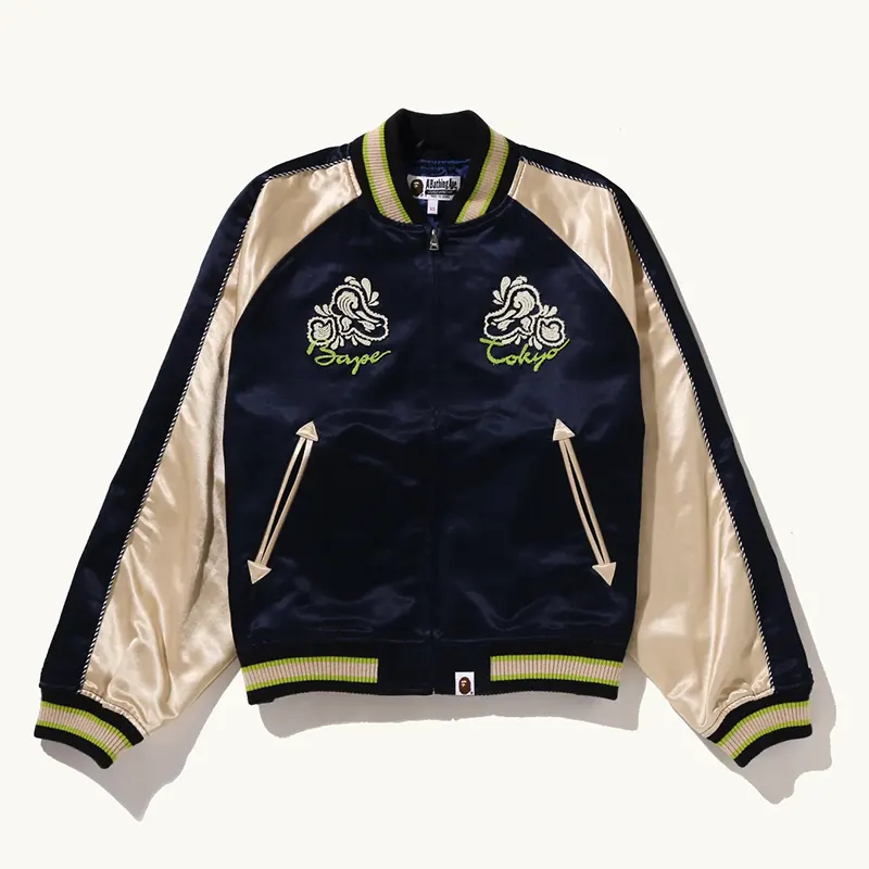 BAPE Paisley Pattern APE Head Souvenir Jacket