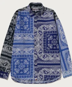 BAPE Paisley Pattern Long Sleeves Shirt
