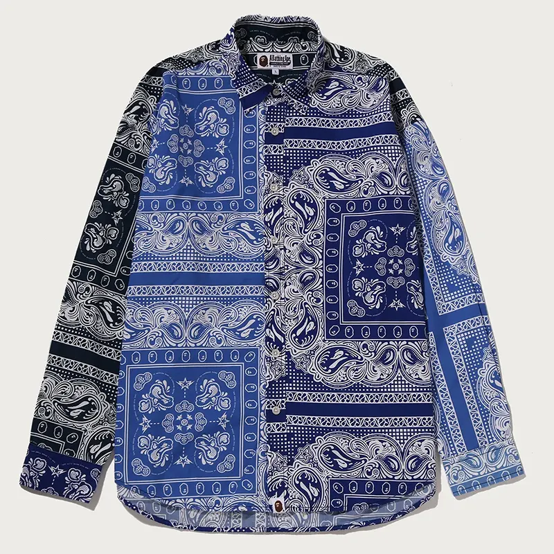 BAPE Paisley Pattern Long Sleeves Shirt