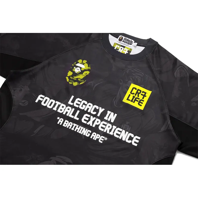BAPE X CR7 Life All Over Print Multi Logo Relaxed Fit Jersey - Image 3
