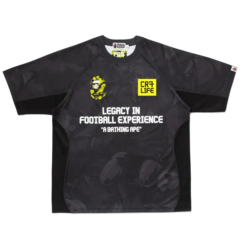 BAPE X CR7 Life All Over Print Multi Logo Relaxed Fit Jersey