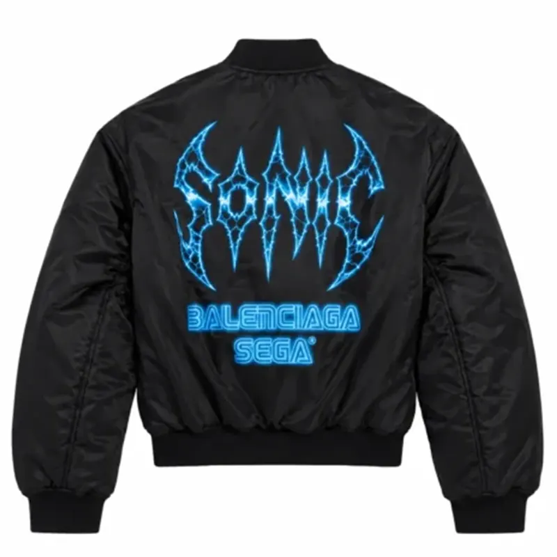 Balenciaga x SEGA Sonic the Hedgehog Varsity Jacket - Image 2