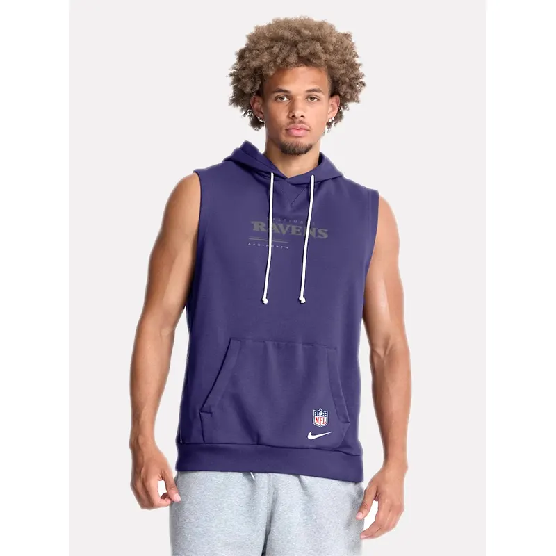 Baltimore Ravens 2026 Sideline Sleeveless Hoodie - Image 3
