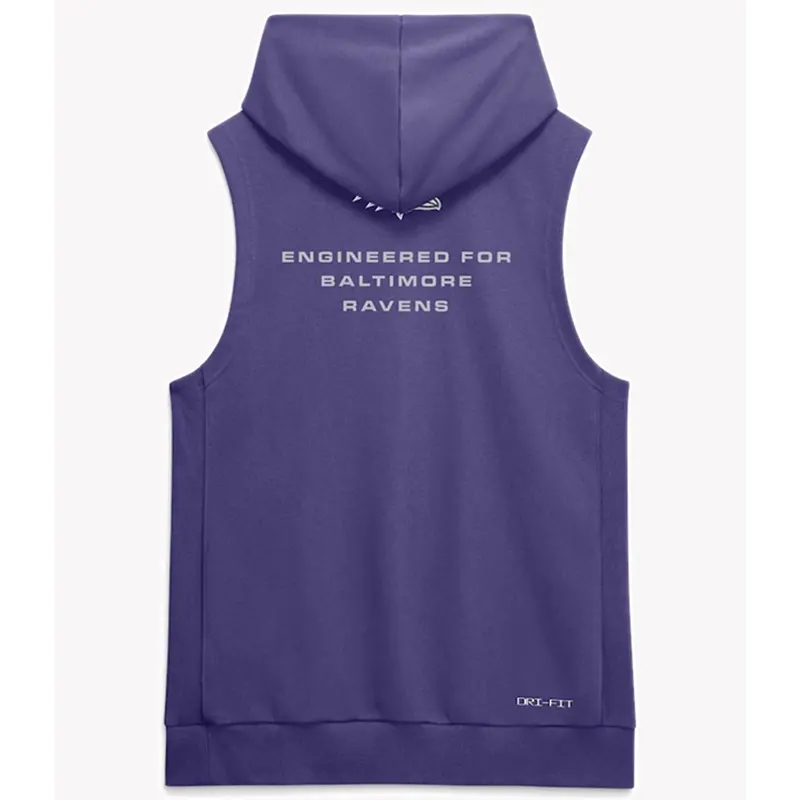 Baltimore Ravens 2026 Sideline Sleeveless Hoodie - Image 2