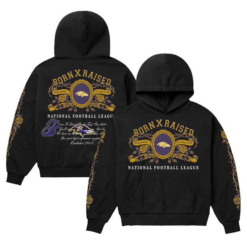 Baltimore Ravens Born x Raised Crest Hoodie