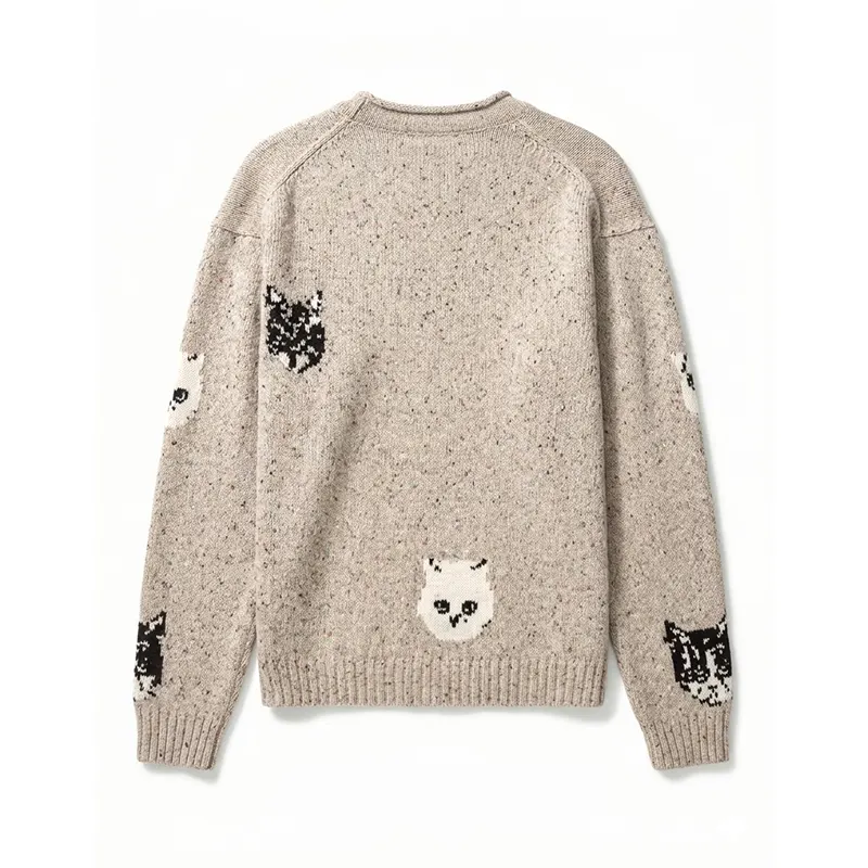 Beef S02 Josh Crane-Martin Cat Print Sweater - Image 2