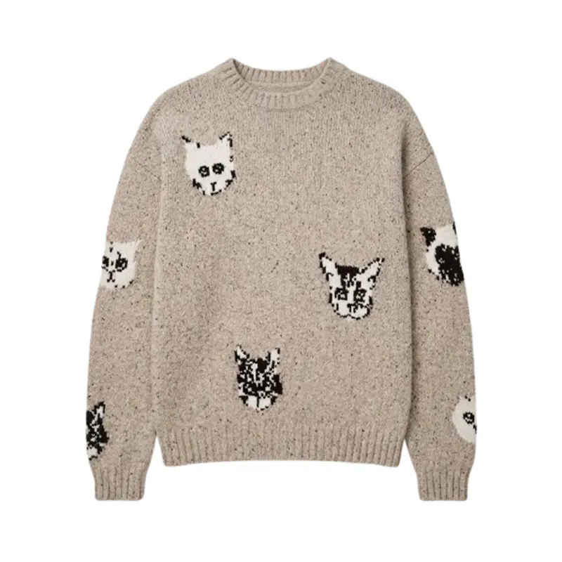 Beef S02 Josh Crane-Martin Cat Print Sweater