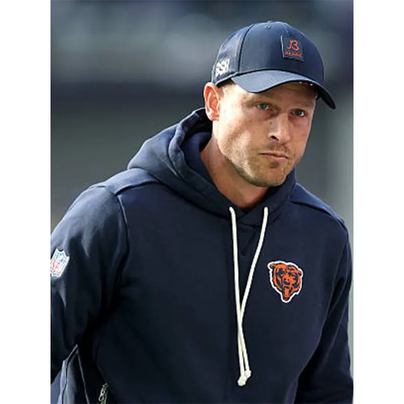 Ben Johnson Chicago Bears Sideline Hoodie - Image 2