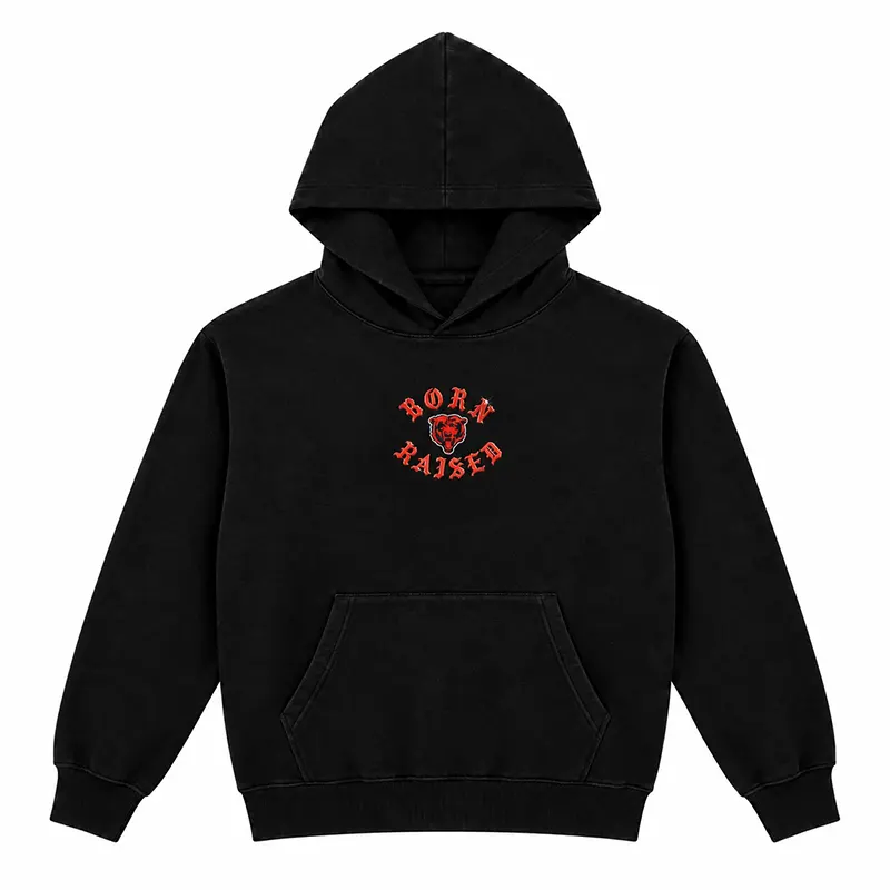 Born x Raised Chicago Bears Black Hoodie