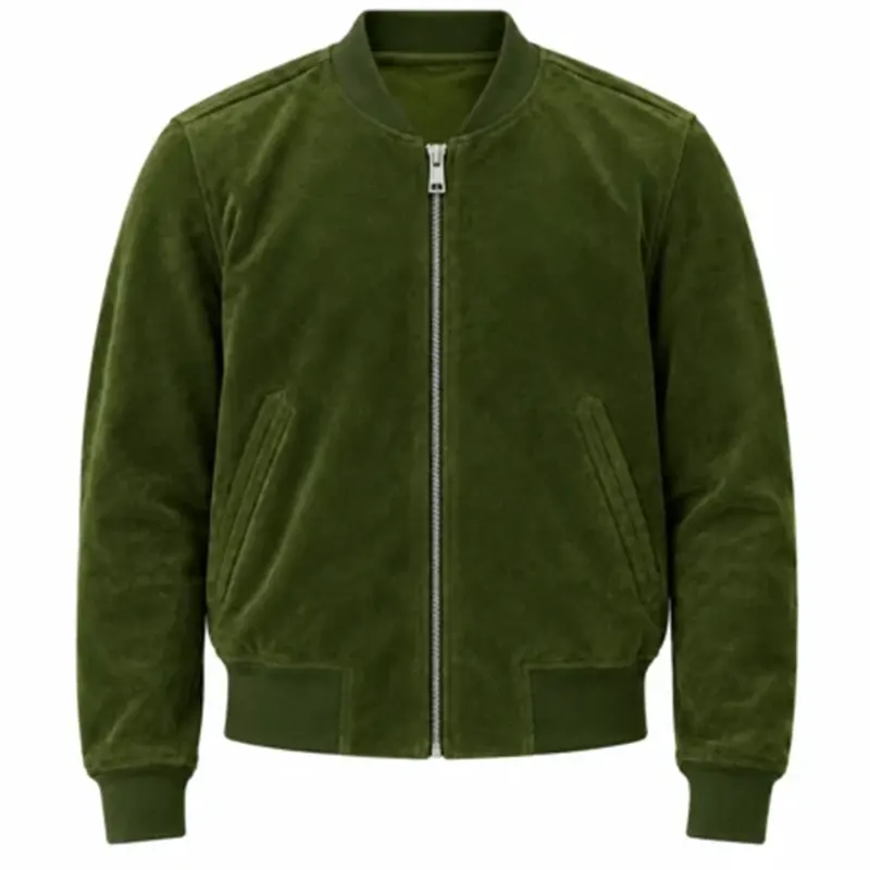 Brad Pitt Green Bomber Jacket
