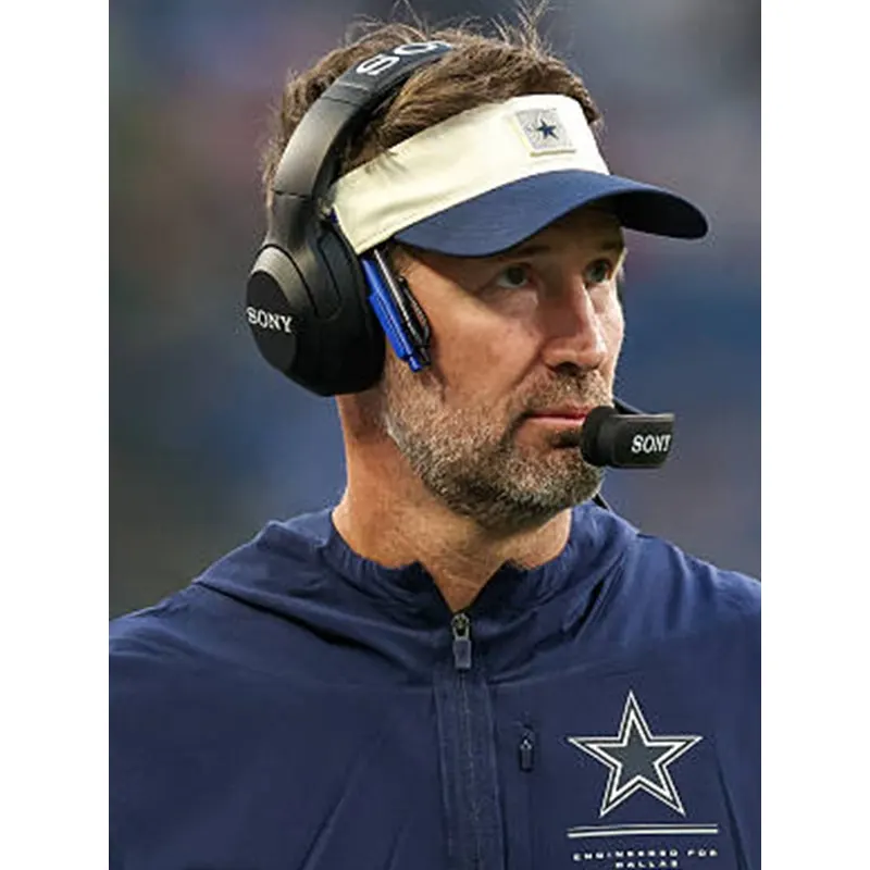 Brian Schottenheimer Preseason 2026 Cowboys Sleeveless Anorak Jacket - Image 3