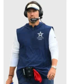 Brian Schottenheimer Preseason 2026 Cowboys Sleeveless Anorak Jacket